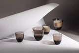 SHADOWS <br> Espresso Glass Cup in Midnight Grey <br> (Set of 2) - KLIMCHI