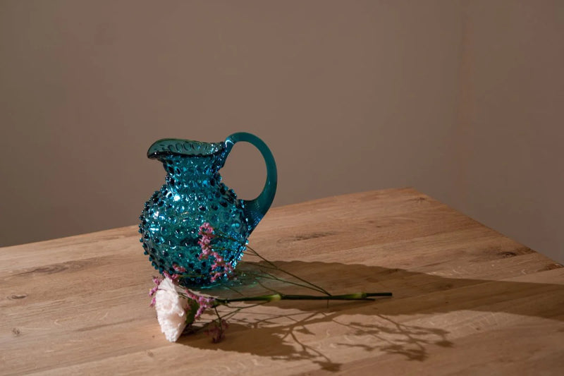 Aquamarine Hobnail Jug Small - KLIMCHI