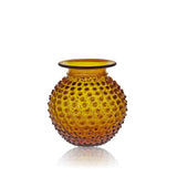 Amber Hobnail Collar Vase - KLIMCHI