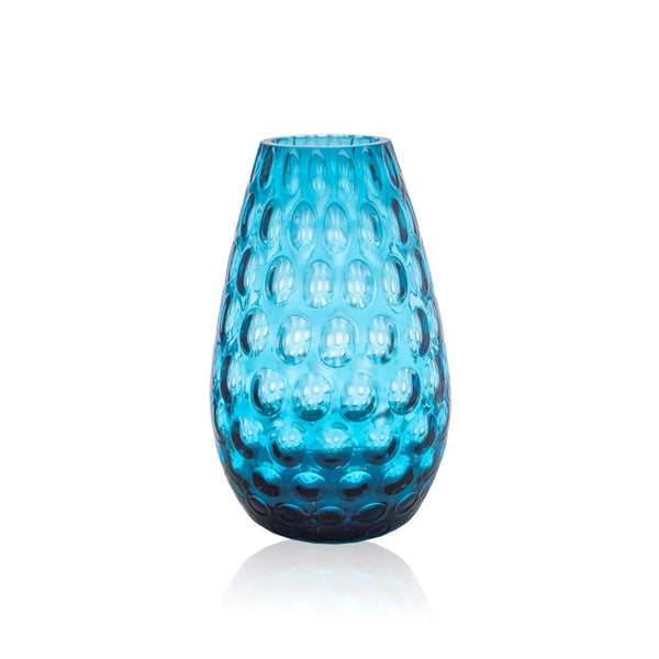 Aquamarine Kugel Cone Vase - KLIMCHI